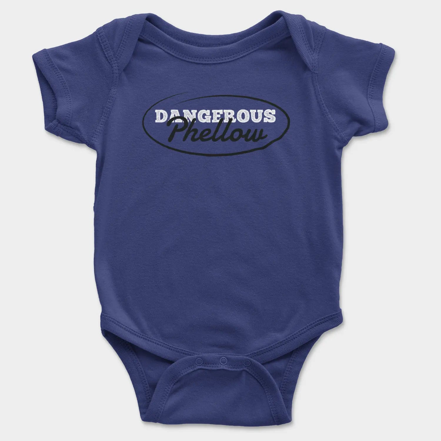 Dangerous Phellow Onesie/Romper in Royal Blue Color