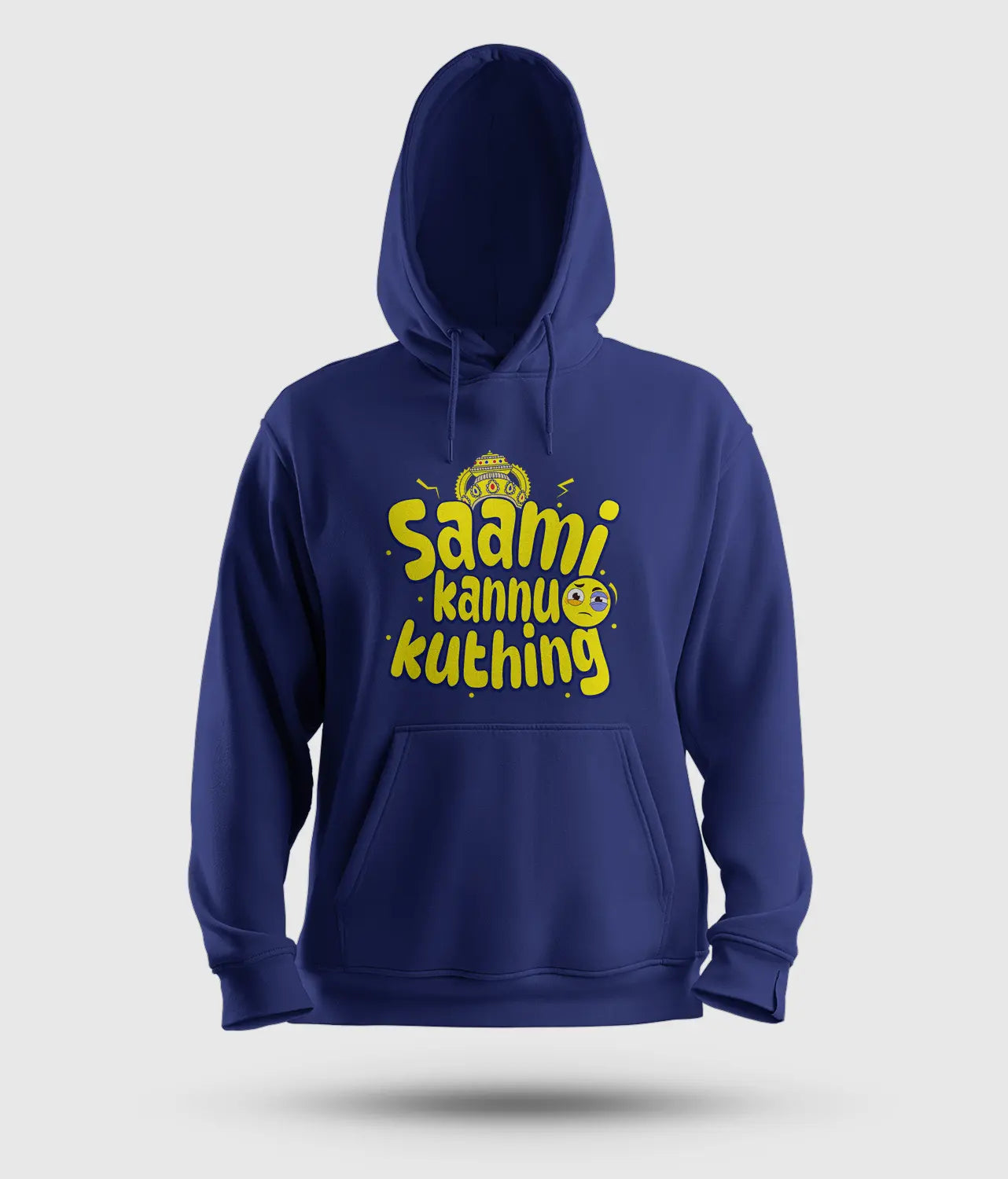 Saami Kannu Kuthing Men/Unisex Hoodie in Royal Blue Color