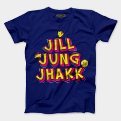Jill Jung Jhakk Men/Unisex T-Shirt in Royal Blue Color