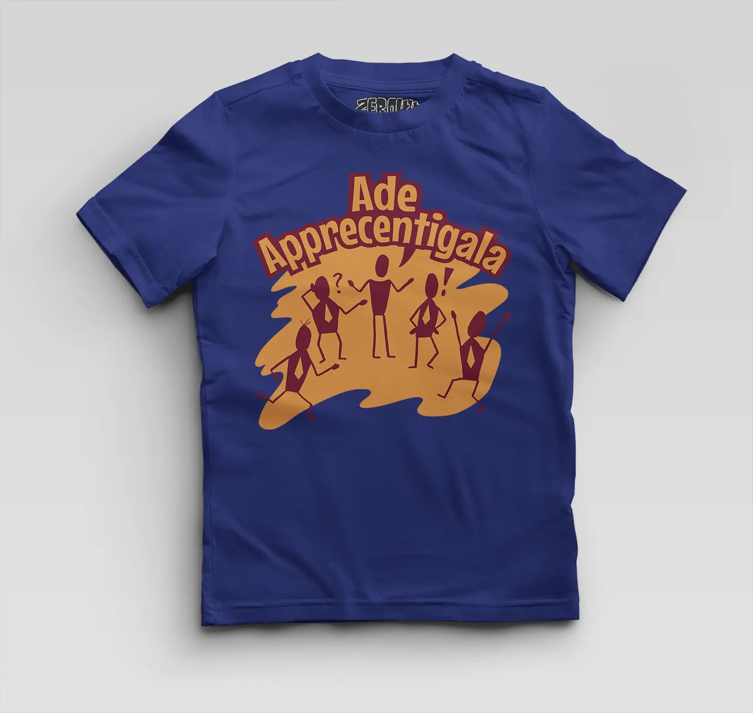 Ade Apprecentingala Boys Round Neck T-Shirt in Royal Blue Color