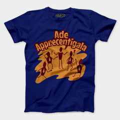 Ade Apprecentingala Men/Unisex T-Shirt in Royal Blue Color