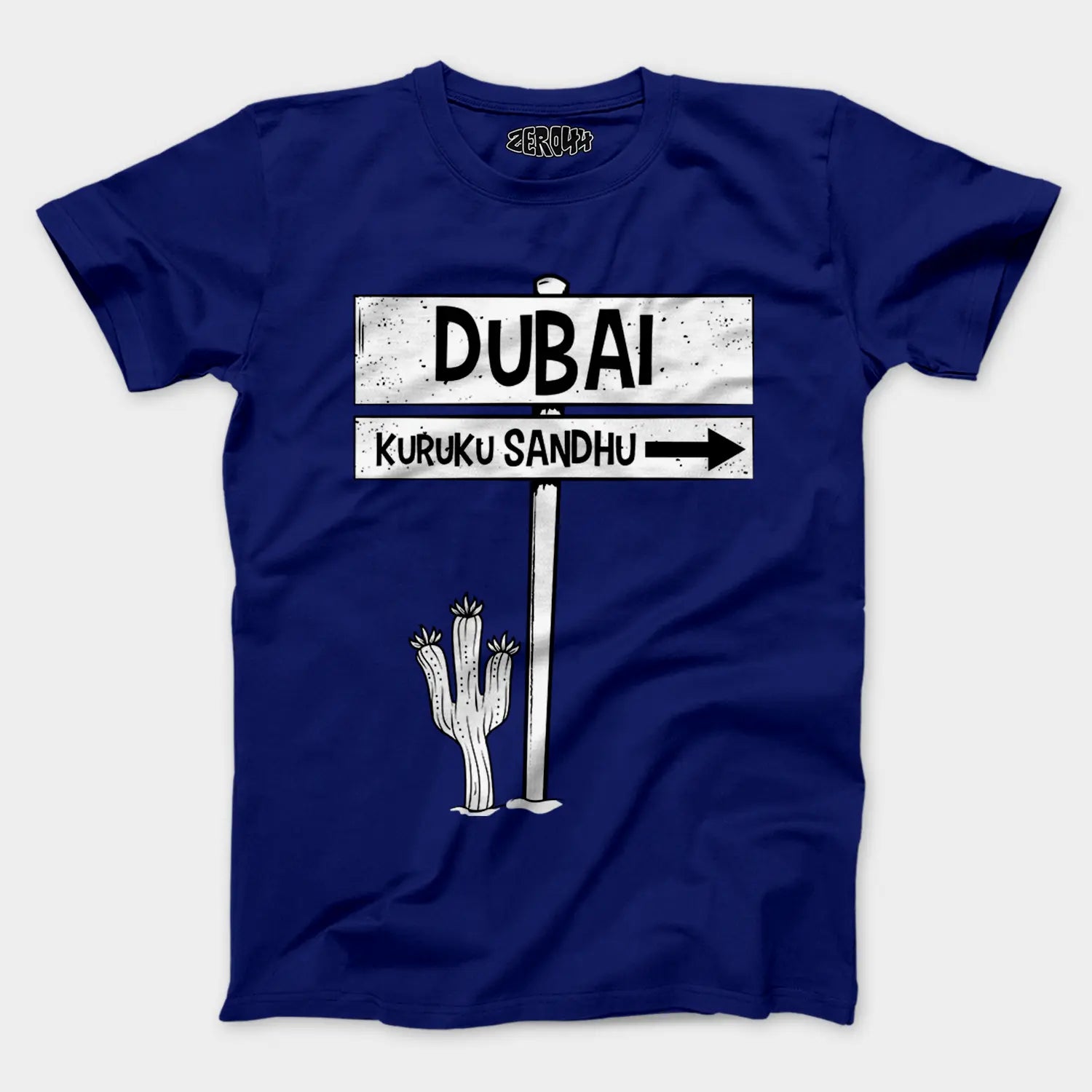 Dubai Kuruku Sandhu Men/Unisex T-Shirt in Royal Blue Color