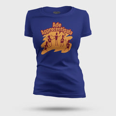 Ade Apprecentingala Women's T-Shirt in Royal Blue Color