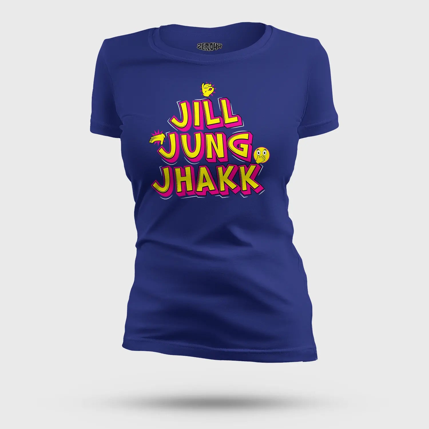 Jill Jung Jhakk Women's T-Shirt in Royal Blue Color