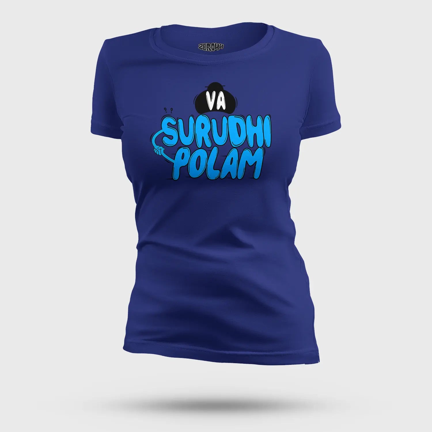 Va Surudhi Polam Women's T-Shirt in Royal Blue Color