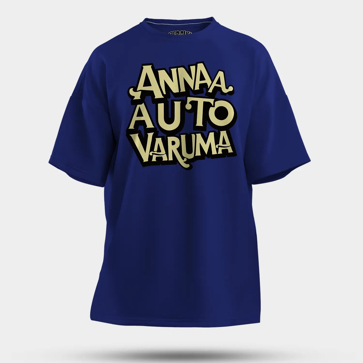 Anna Auto Varuma Men/Unisex Oversized T-Shirt in Royal Blue Color