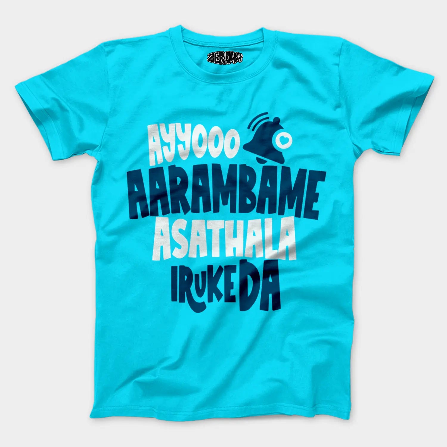 Ayyooo Aarambame Asathala Iruke Da Men/Unisex T-Shirt in SkyBlue Color