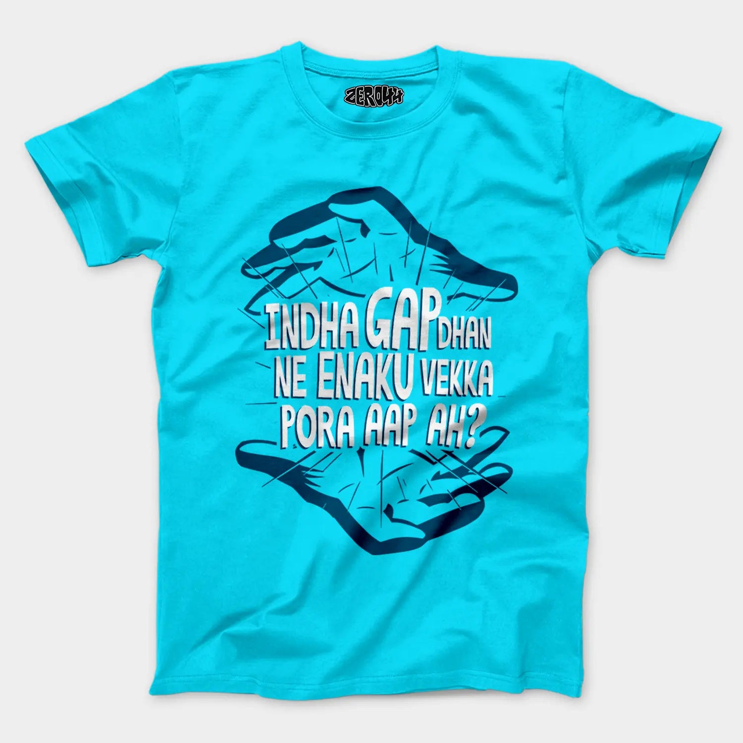 Indha Gap Dhan Ne Enaku Vekka Pora Aap Ah? Men/Unisex T-Shirt in SkyBlue Color