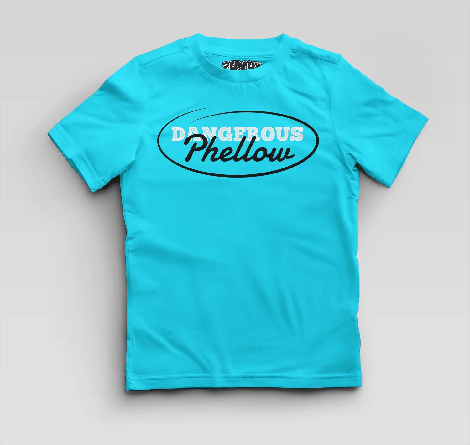 Dangerous Phellow Boys Round Neck T-Shirt in SkyBlue Color