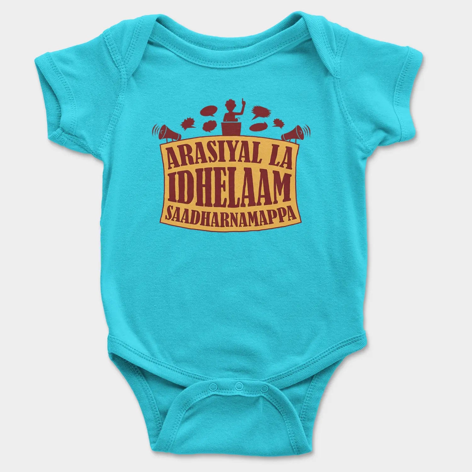 Arasiyal La Idhellam Saadharnamappa Onesie/Romper in SkyBlue Color