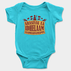 Arasiyal La Idhellam Saadharnamappa Onesie/Romper in SkyBlue Color