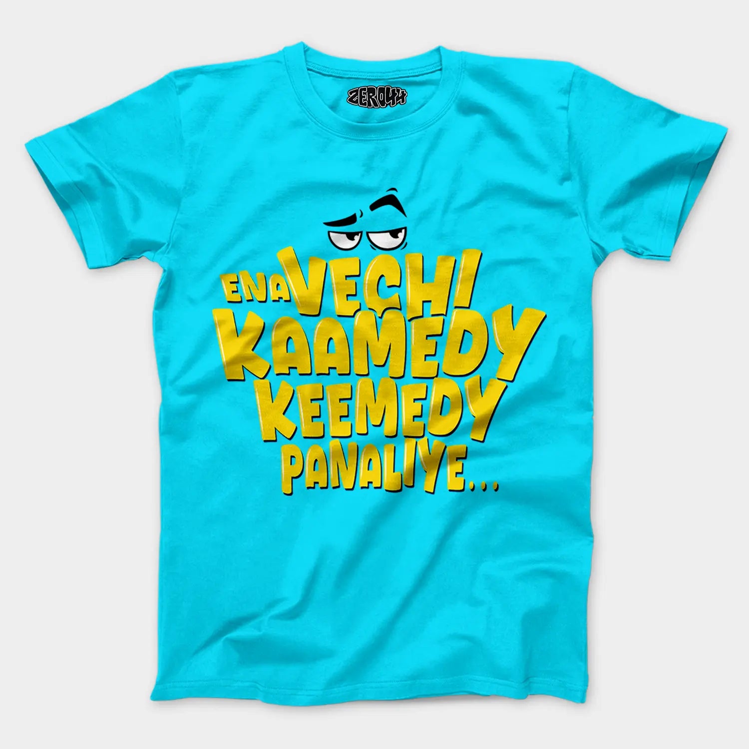 Ena Vechi Kaamedy Keemady Panaliye Men/Unisex T-Shirt in SkyBlue Color