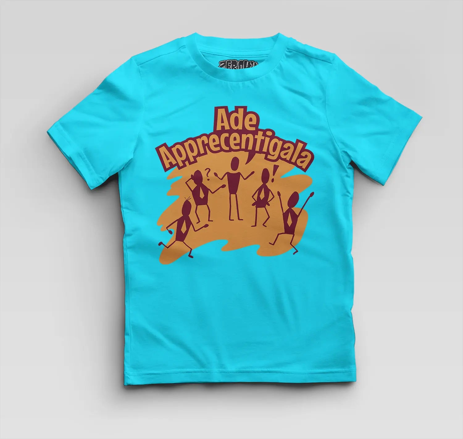 Ade Apprecentingala Boys Round Neck T-Shirt in SkyBlue Color