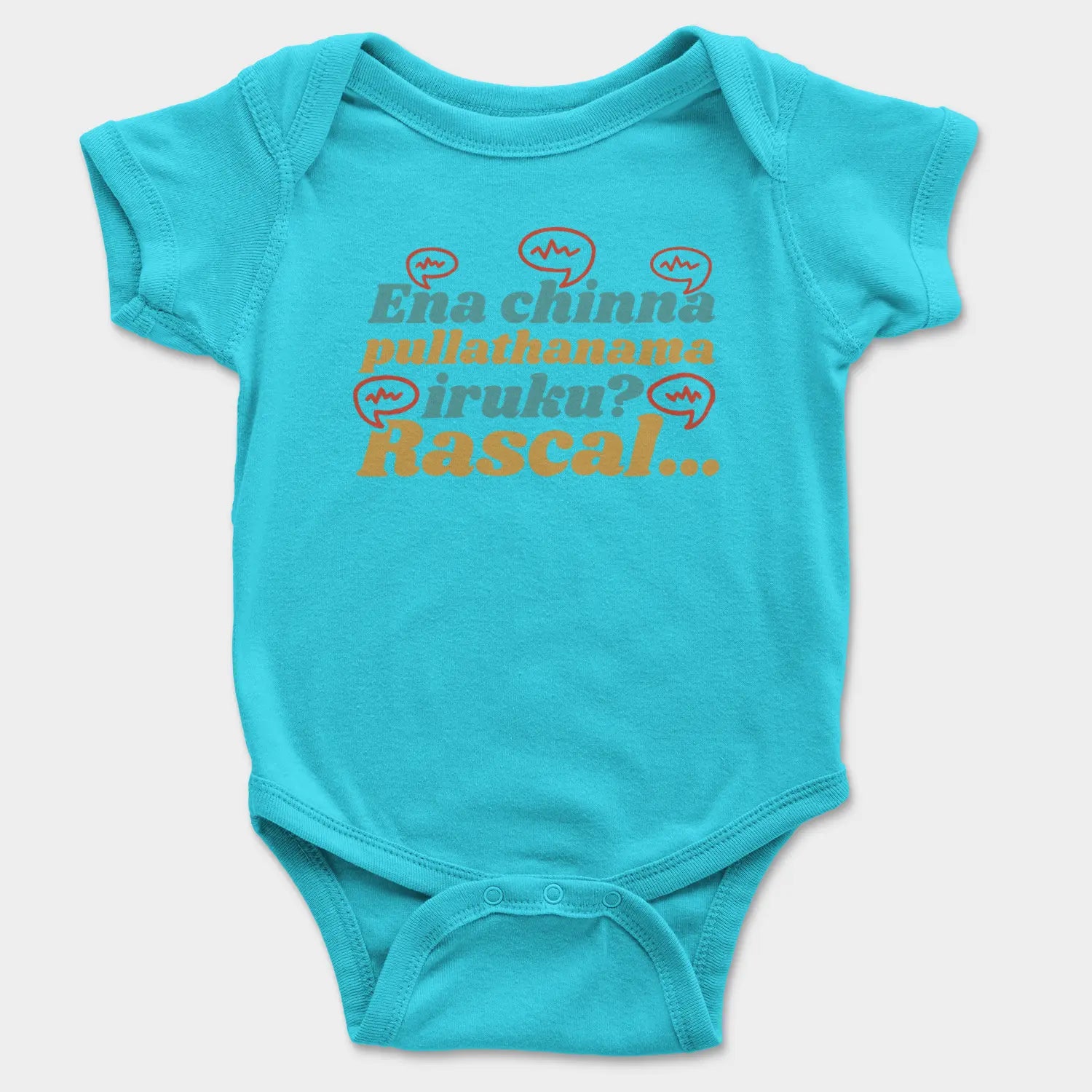 Ena Chinna Pulla Thanama Iruku Rascal Onesie/Romper in SkyBlue Color