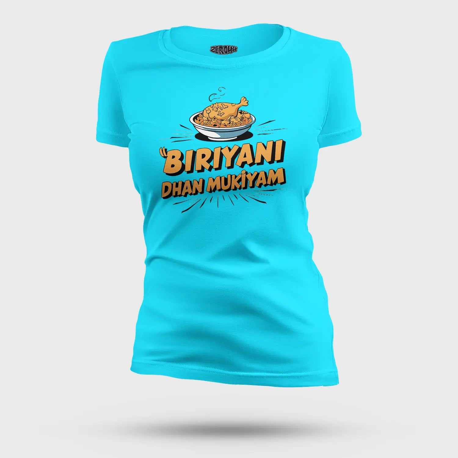 Biriyani Dhan Mukiyam Women's T-Shirt in SkyBlue Color
