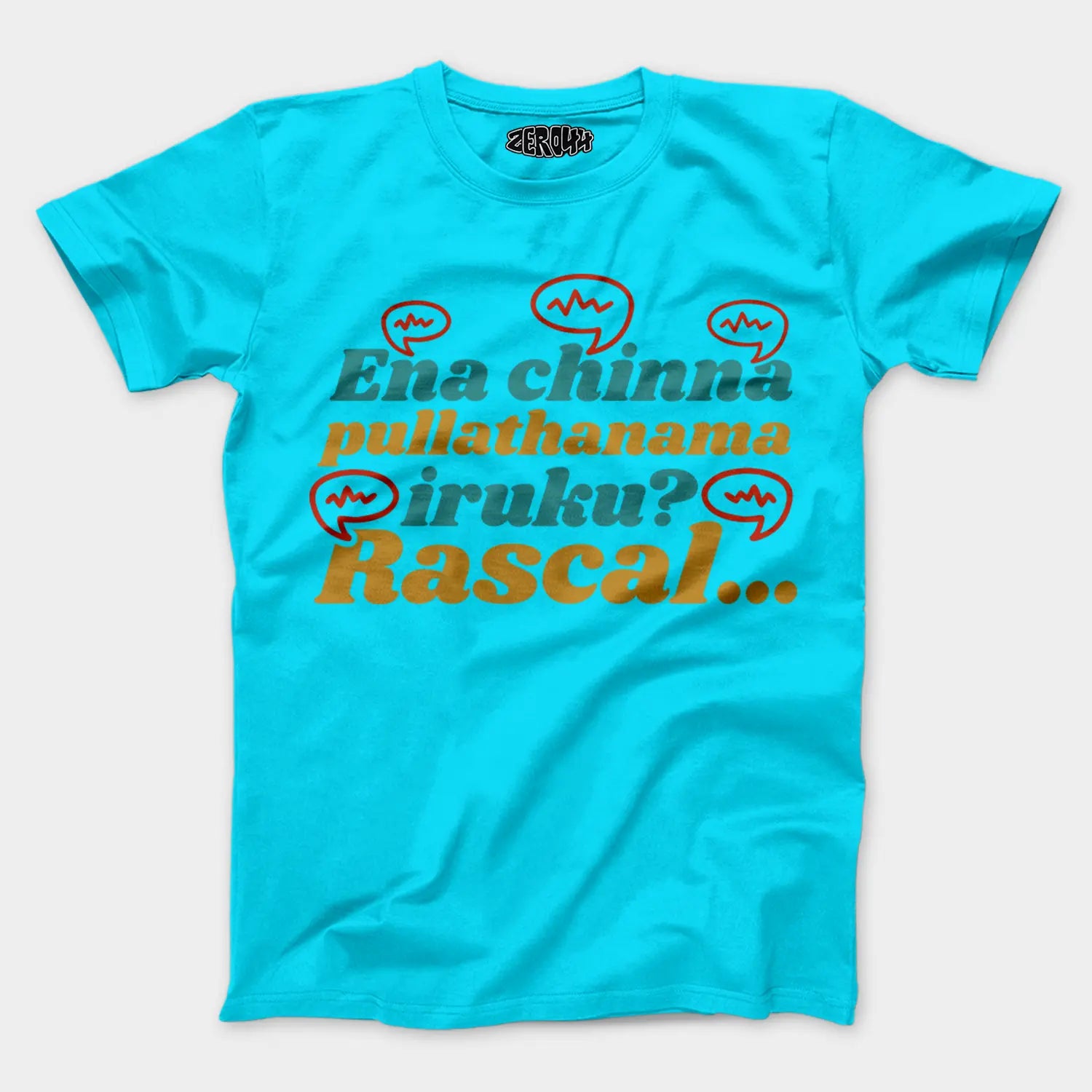 Ena Chinna Pulla Thanama Iruku Rascal Men/Unisex T-Shirt in SkyBlue Color