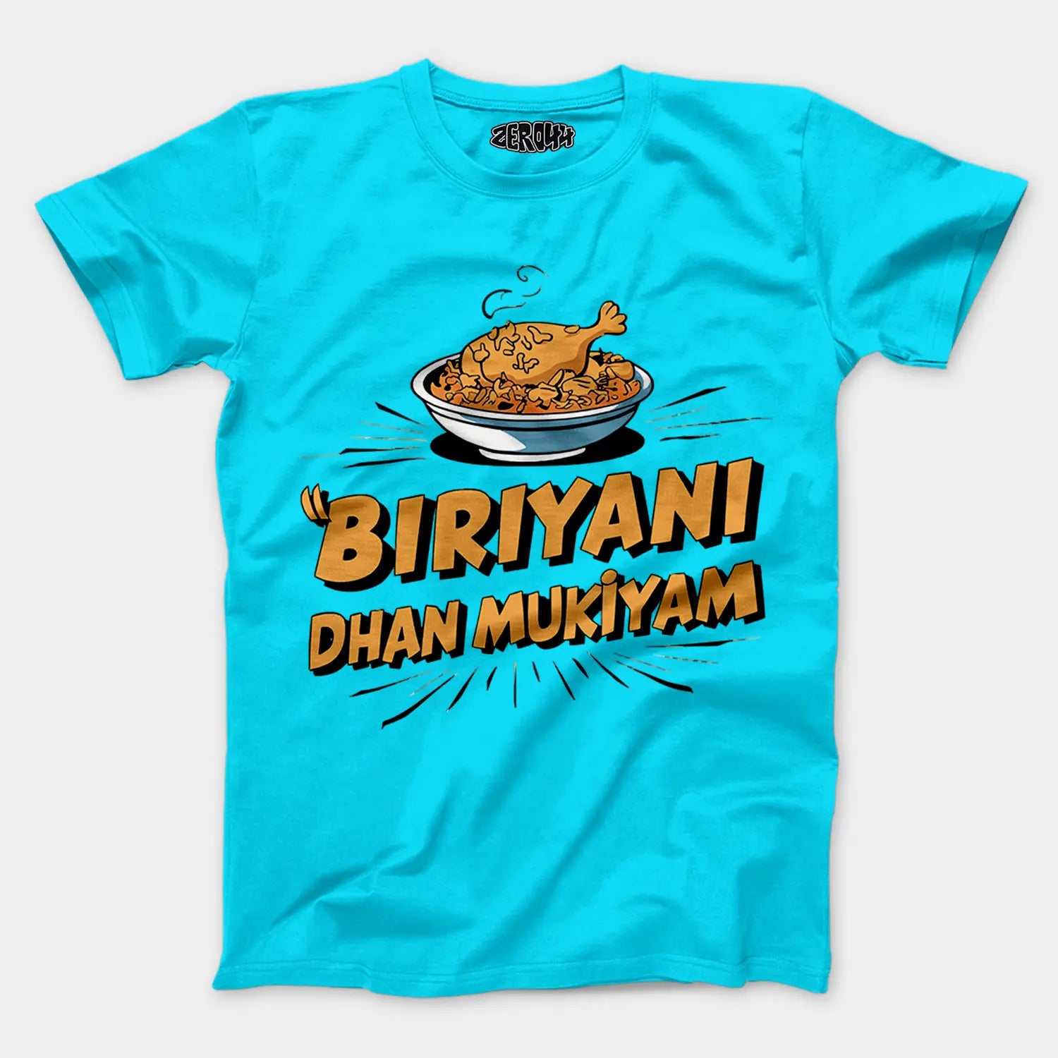 Biriyani Dhan Mukiyam Men/Unisex T-Shirt in SkyBlue Color