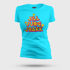 Jill Jung Jhakk Women's T-Shirt in SkyBlue Color
