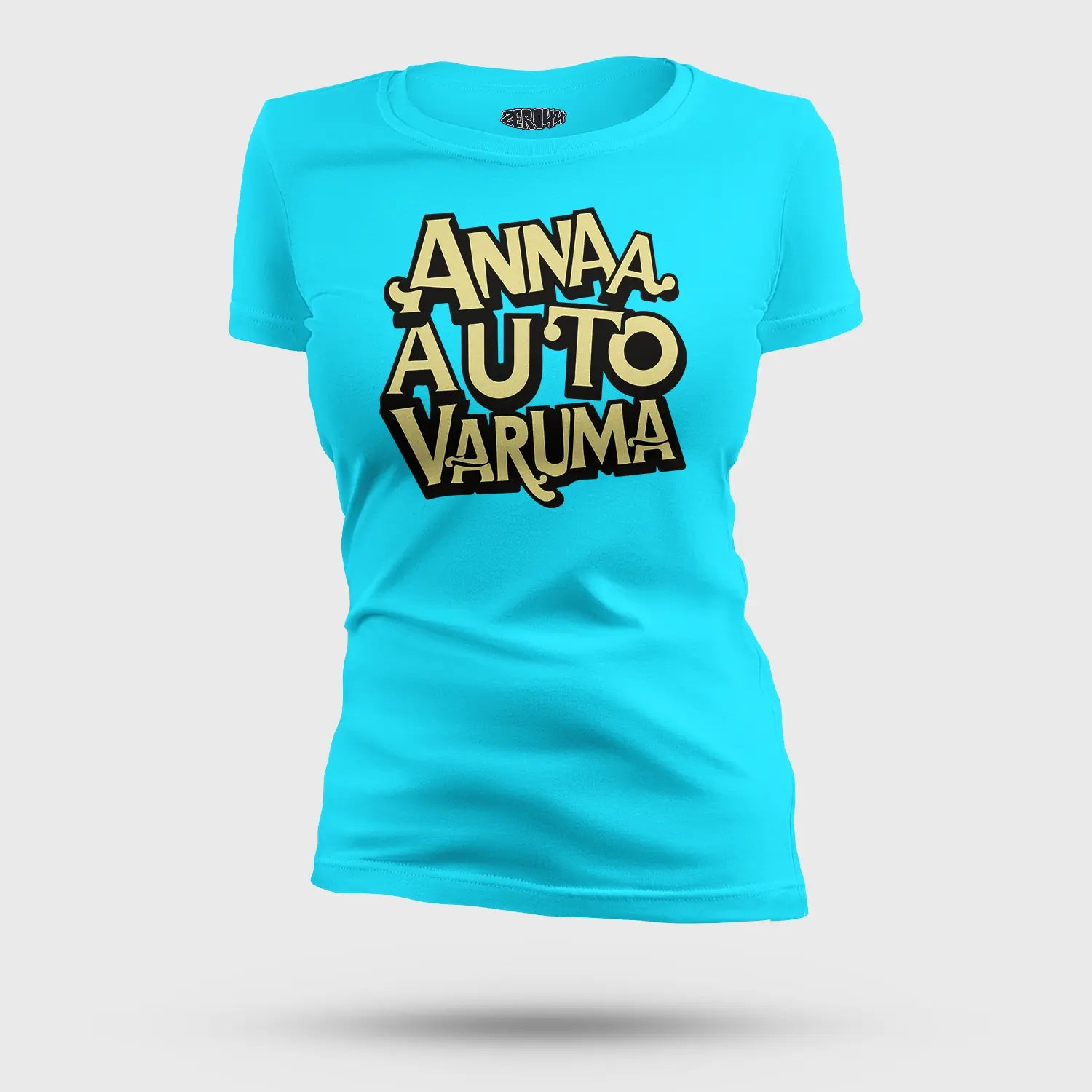 Anna Auto Varuma Women's T-Shirt in SkyBlue Color
