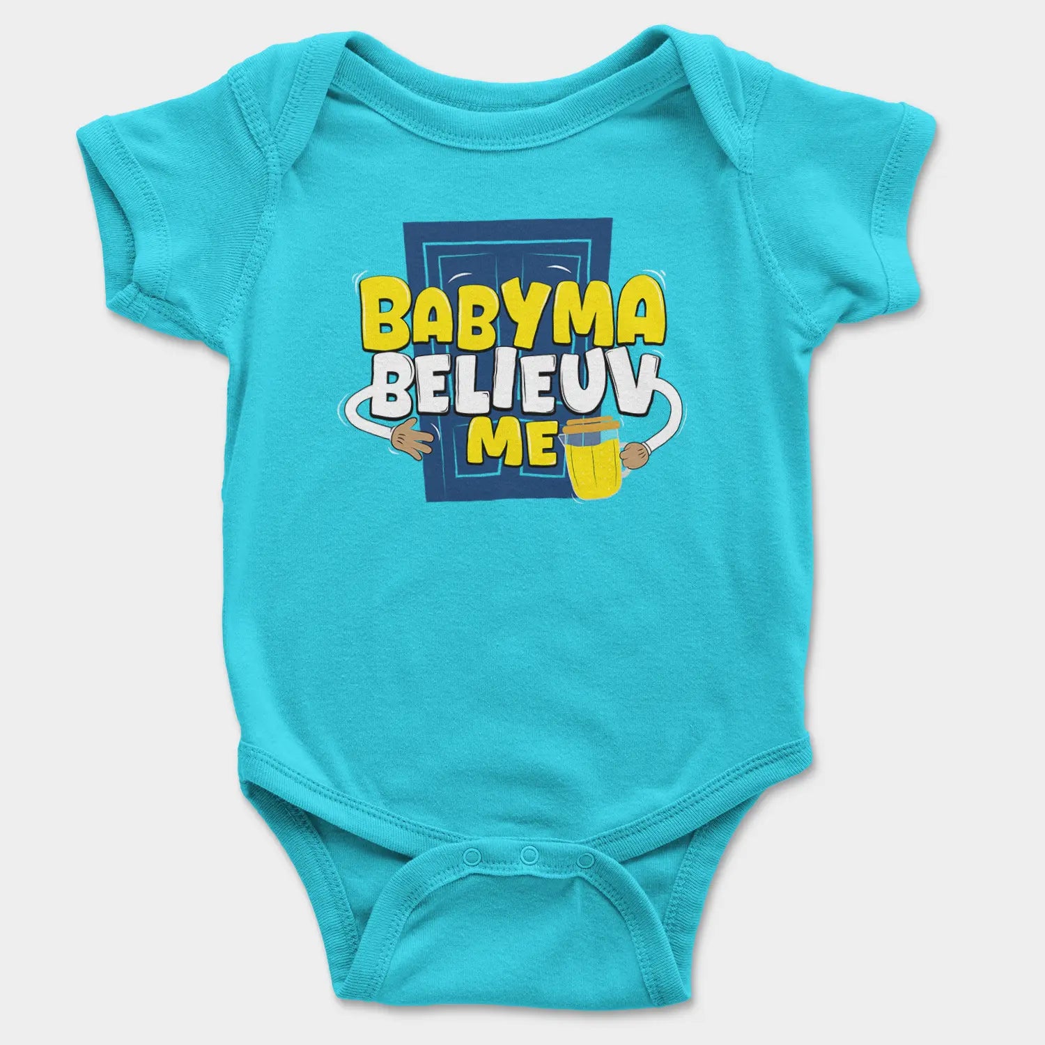 Babyma Belieuv Me Onesie/Romper in SkyBlue Color