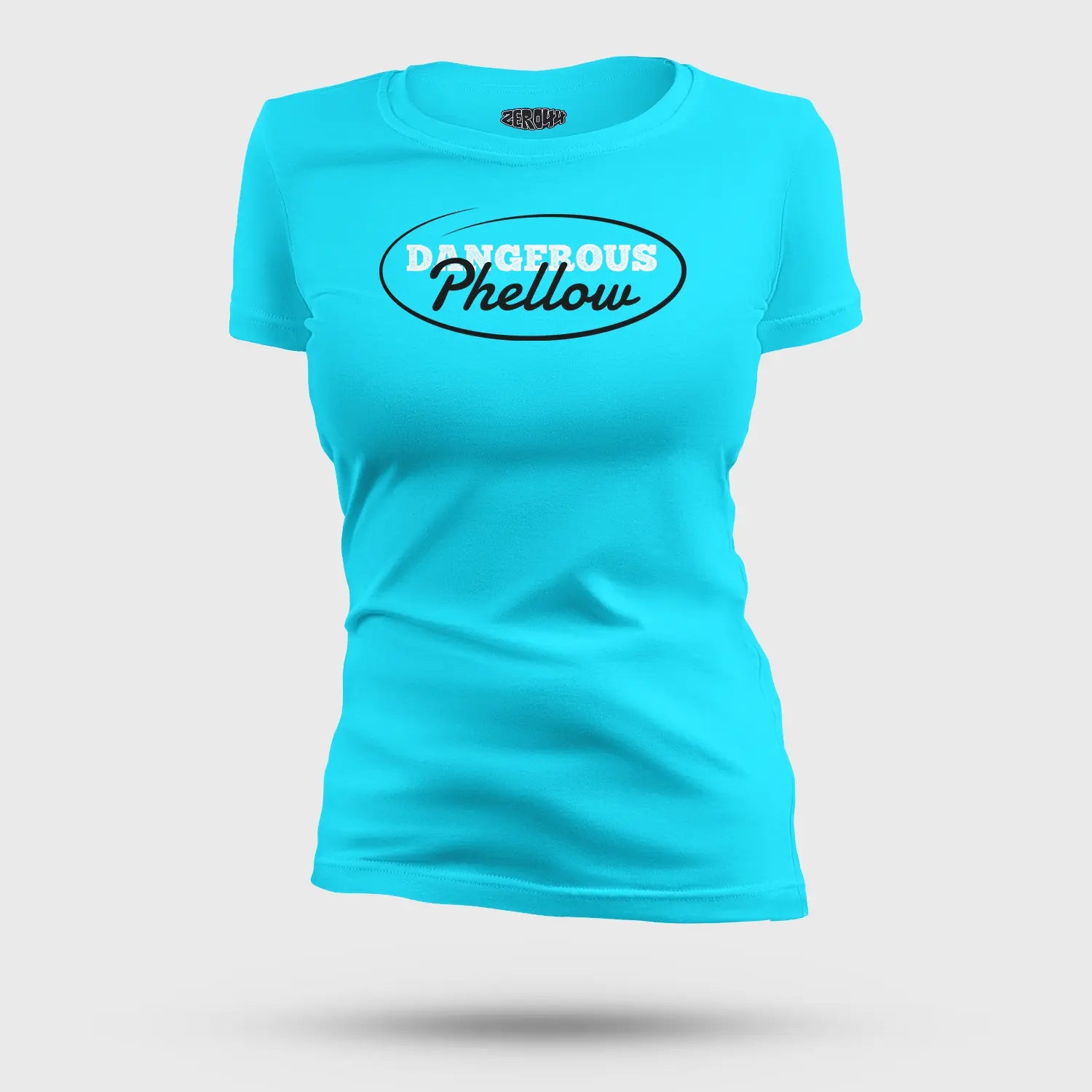 Dangerous Phellow Women's T-Shirt in SkyBlue Color