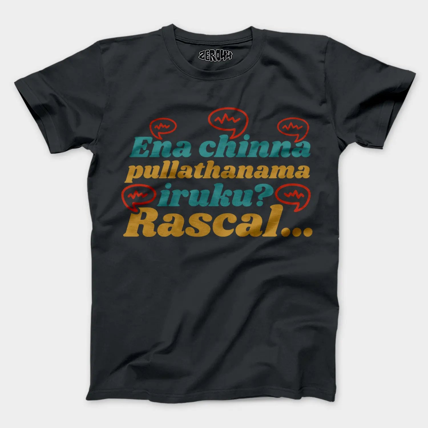 Ena Chinna Pulla Thanama Iruku Rascal Men/Unisex T-Shirt in Steel Grey Color
