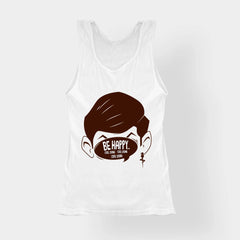 Be Happy Cool Down Cool Down Cool Down Women's Tank Top in White Color