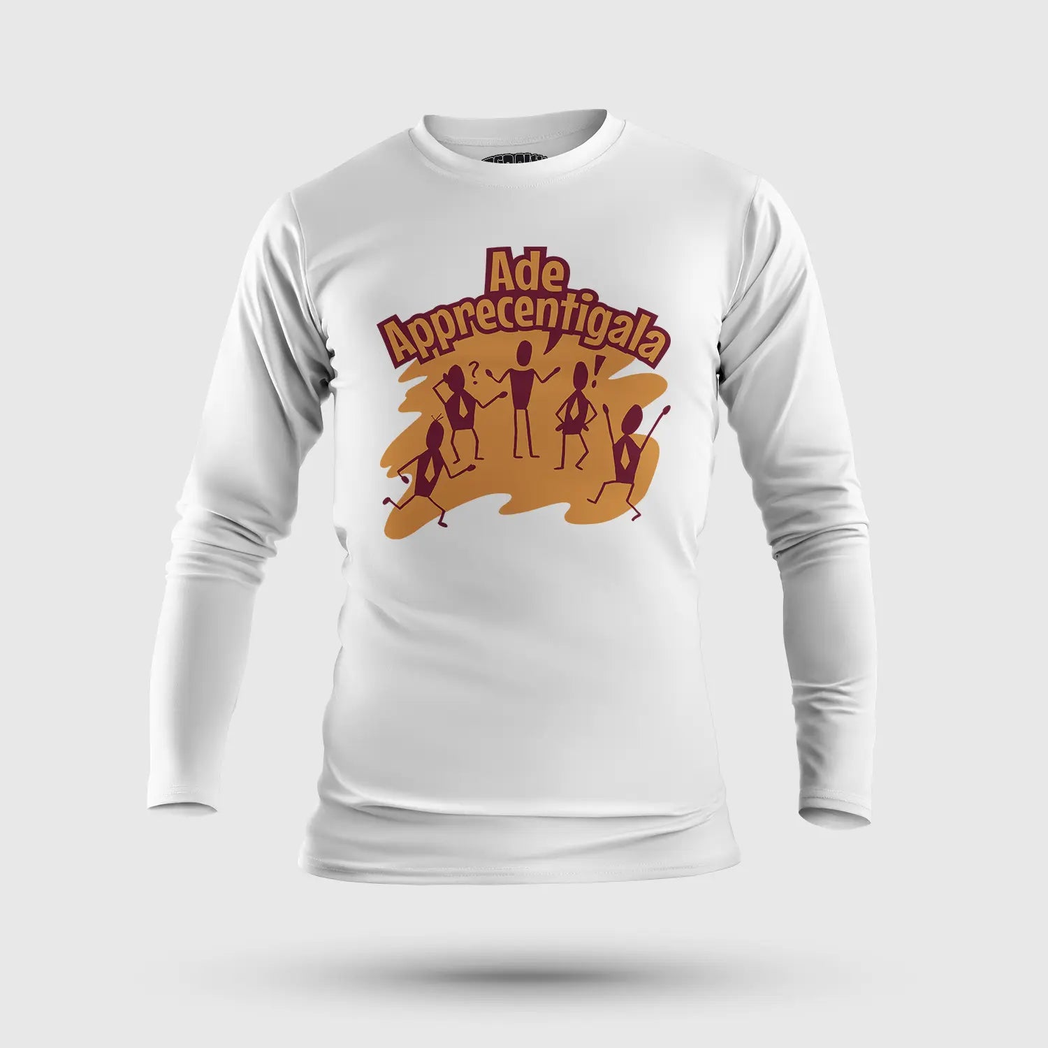 Ade Apprecentingala Men/Unisex Long Sleeve T-Shirt in White Color