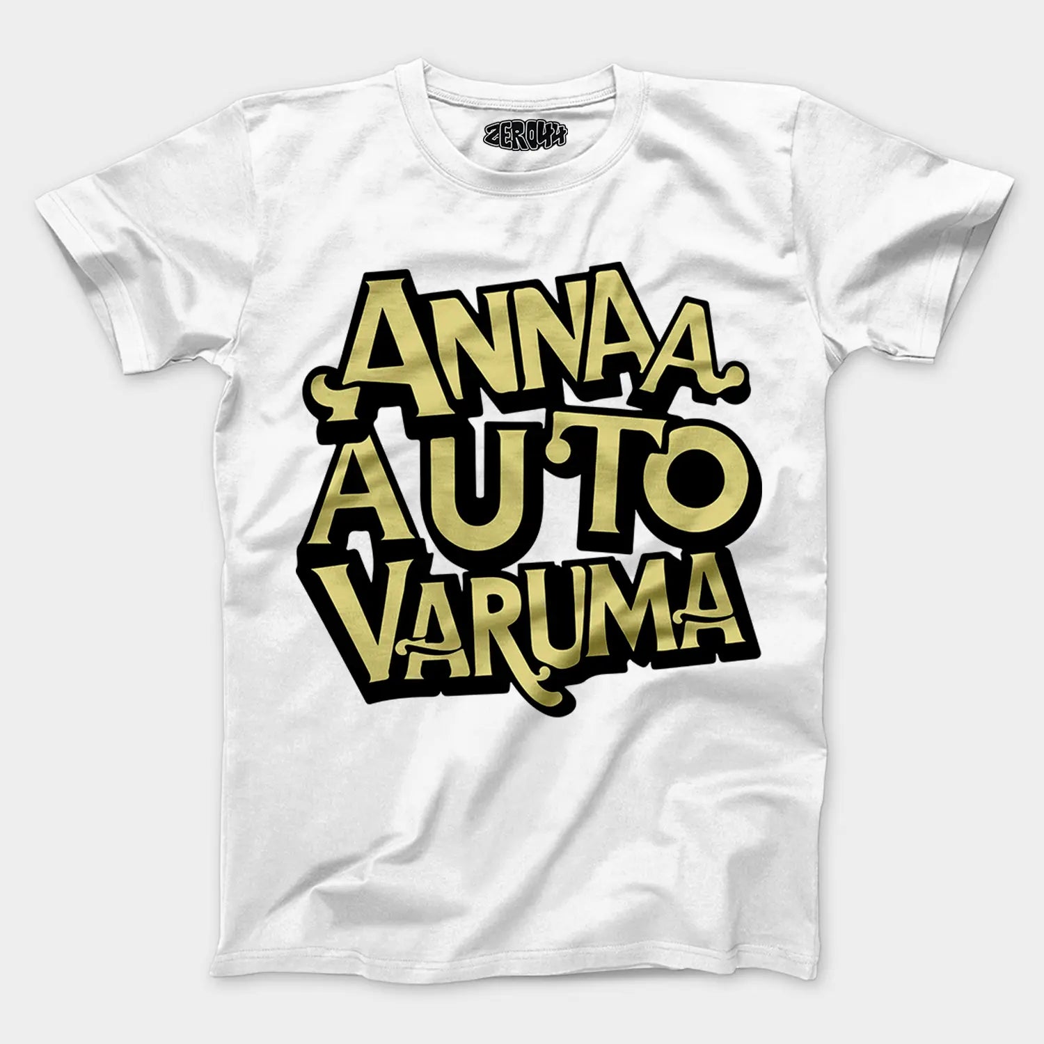 Anna Auto Varuma Men/Unisex T-Shirt in White Color
