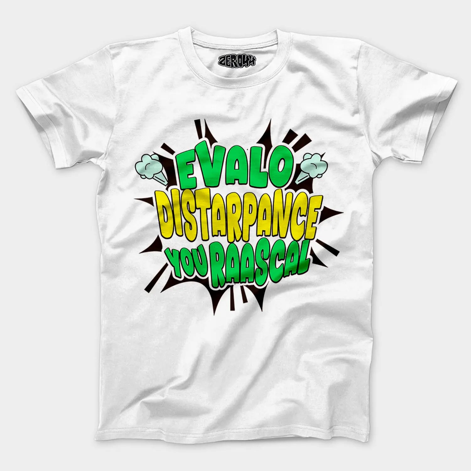 Evalo Distarpance You Raascal Men/Unisex T-Shirt in White Color