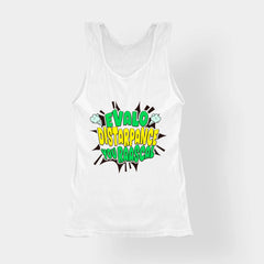 Evalo Distarpance You Raascal Women's Tank Top in White Color