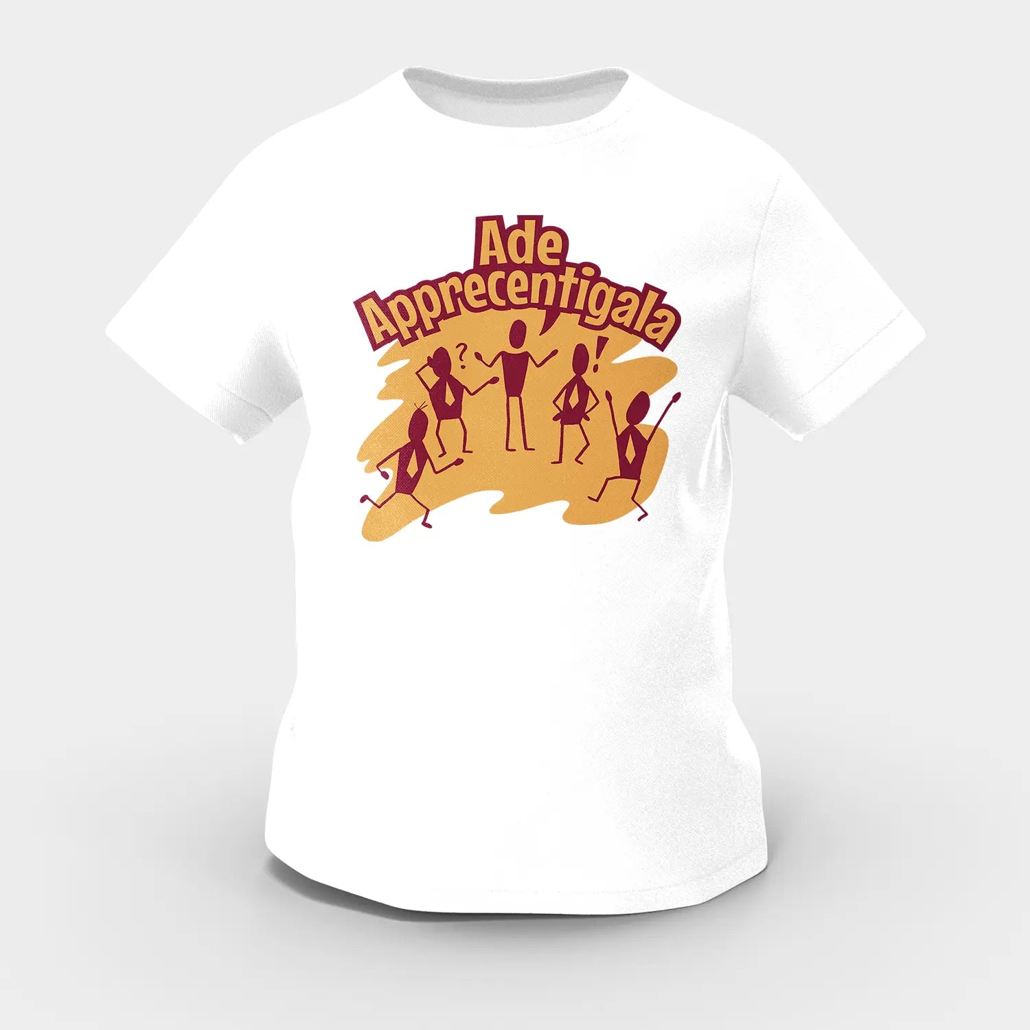 Ade Apprecentingala Girls Round Neck T-Shirt in White Color