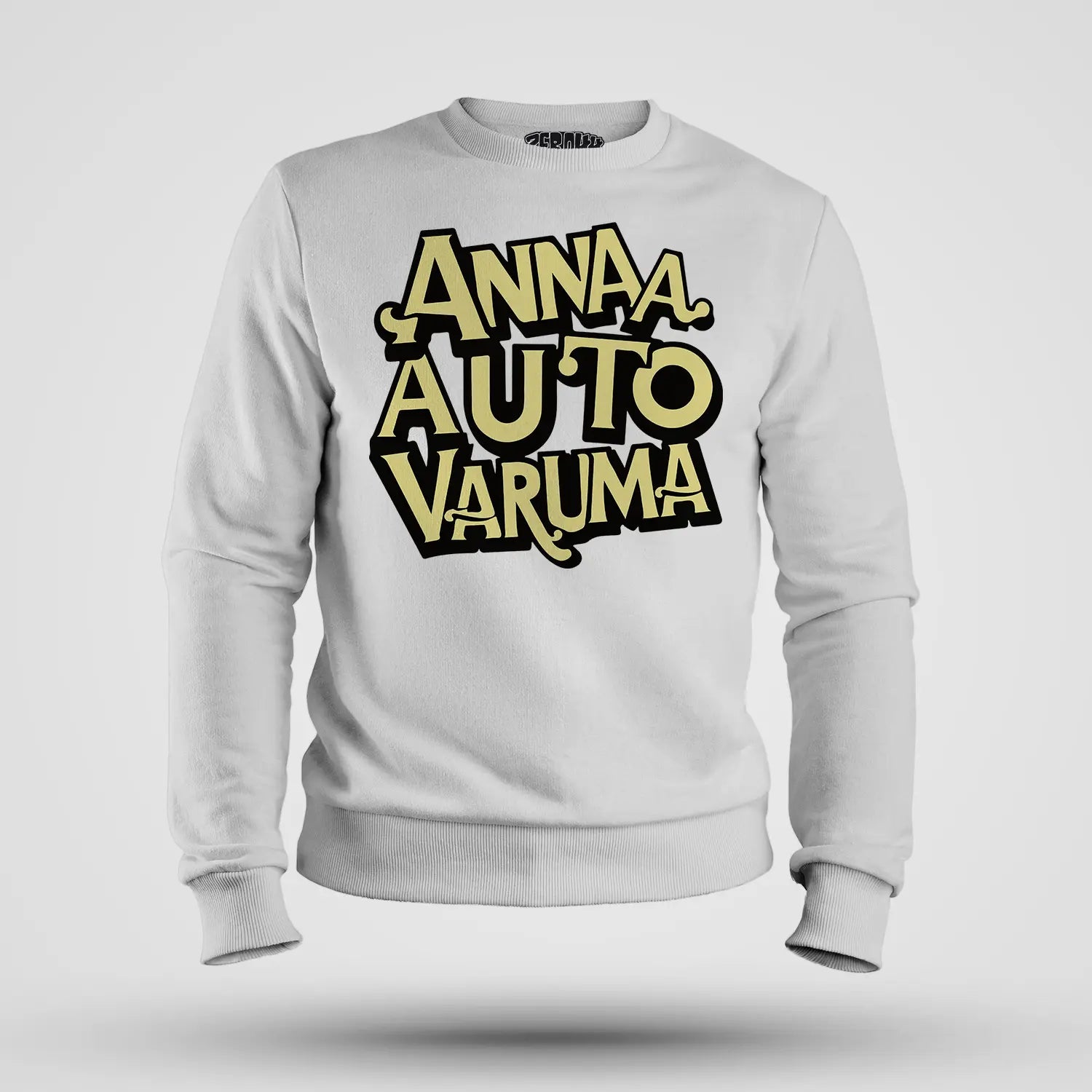 Anna Auto Varuma Men/Unisex Sweatshirt in White Color