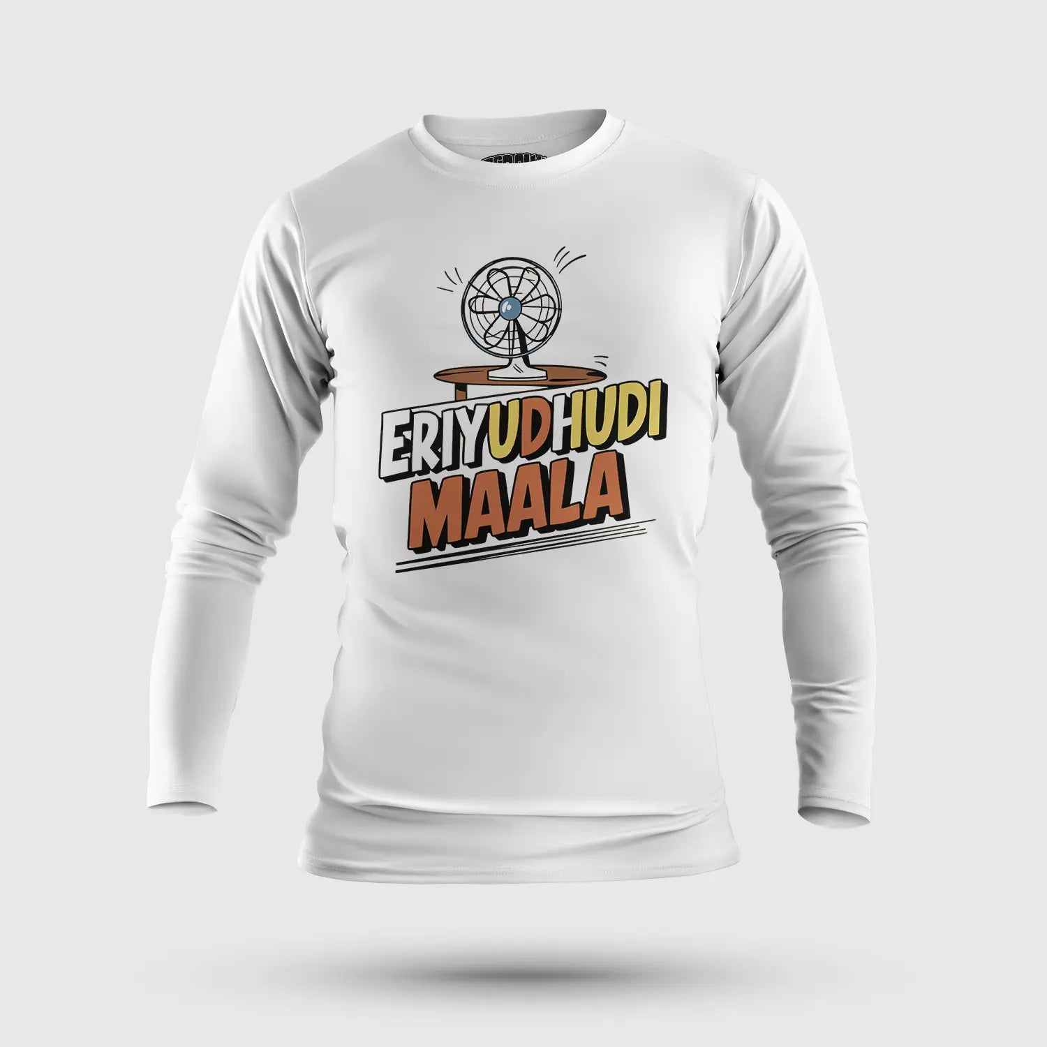 Eriyudhudi Maala Men/Unisex Long Sleeve T-Shirt in White Color