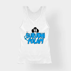 Va Surudhi Polam Women's Tank Top in White Color