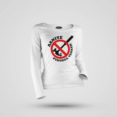 Aaniye Pudunga Venaam Women's Long Sleeve T-Shirt in White Color