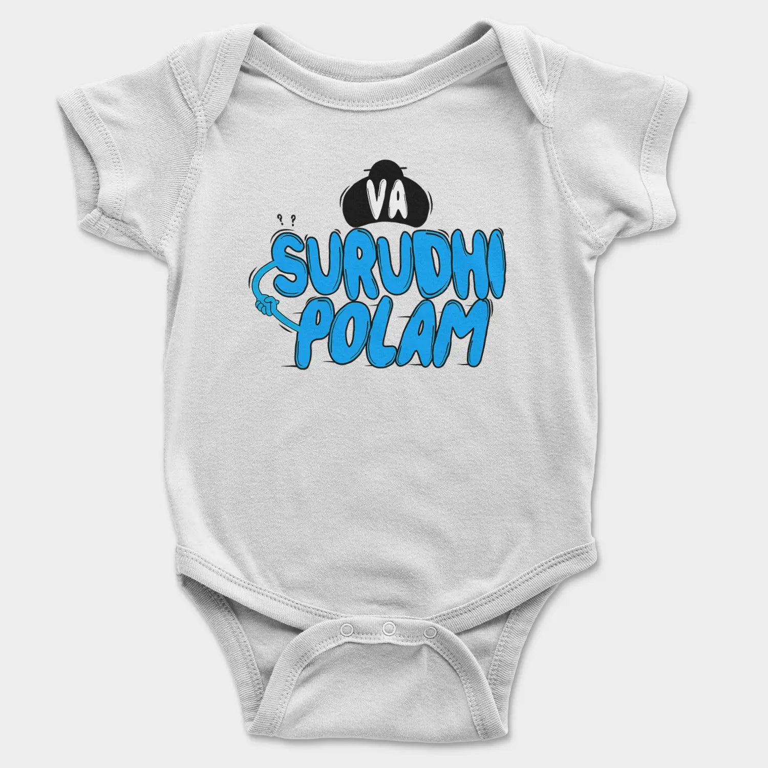 Va Surudhi Polam Onesie/Romper in White Color