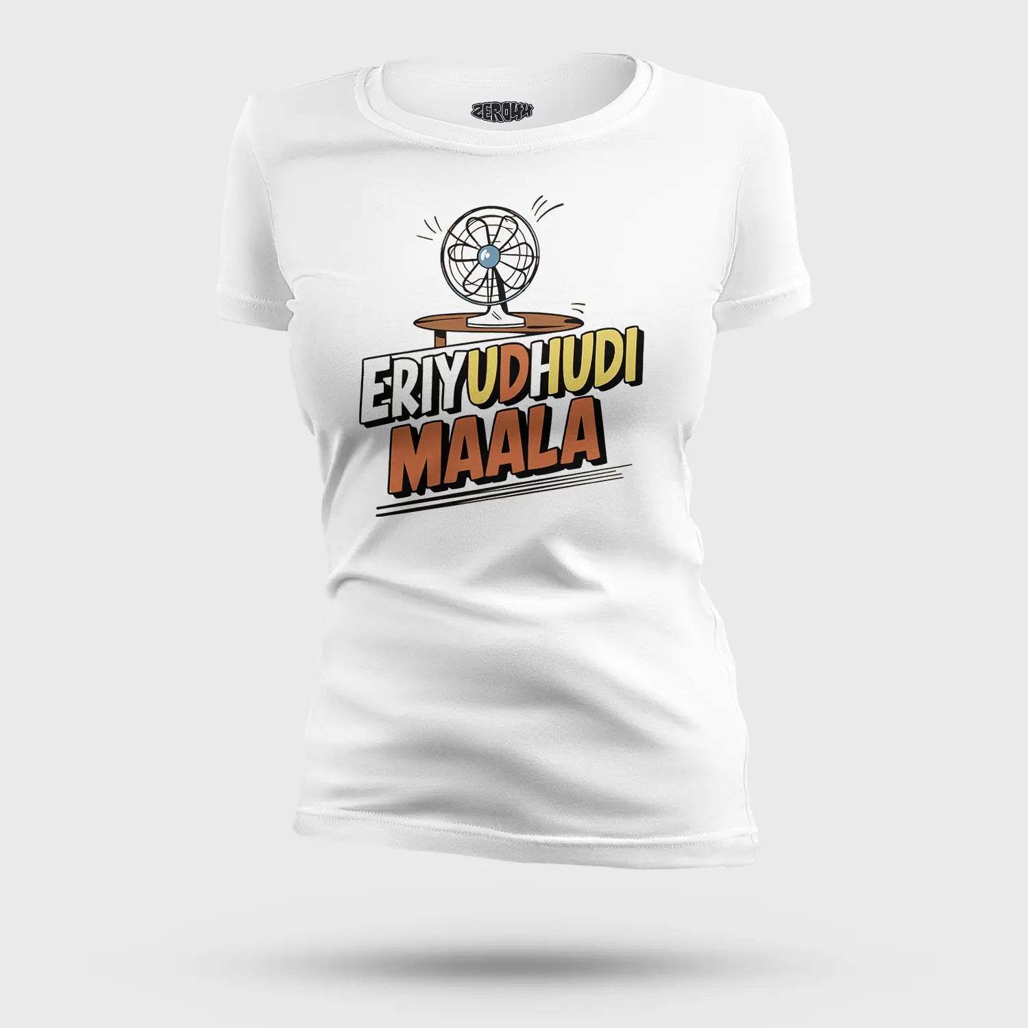 Eriyudhudi Maala Women's T-Shirt in White Color