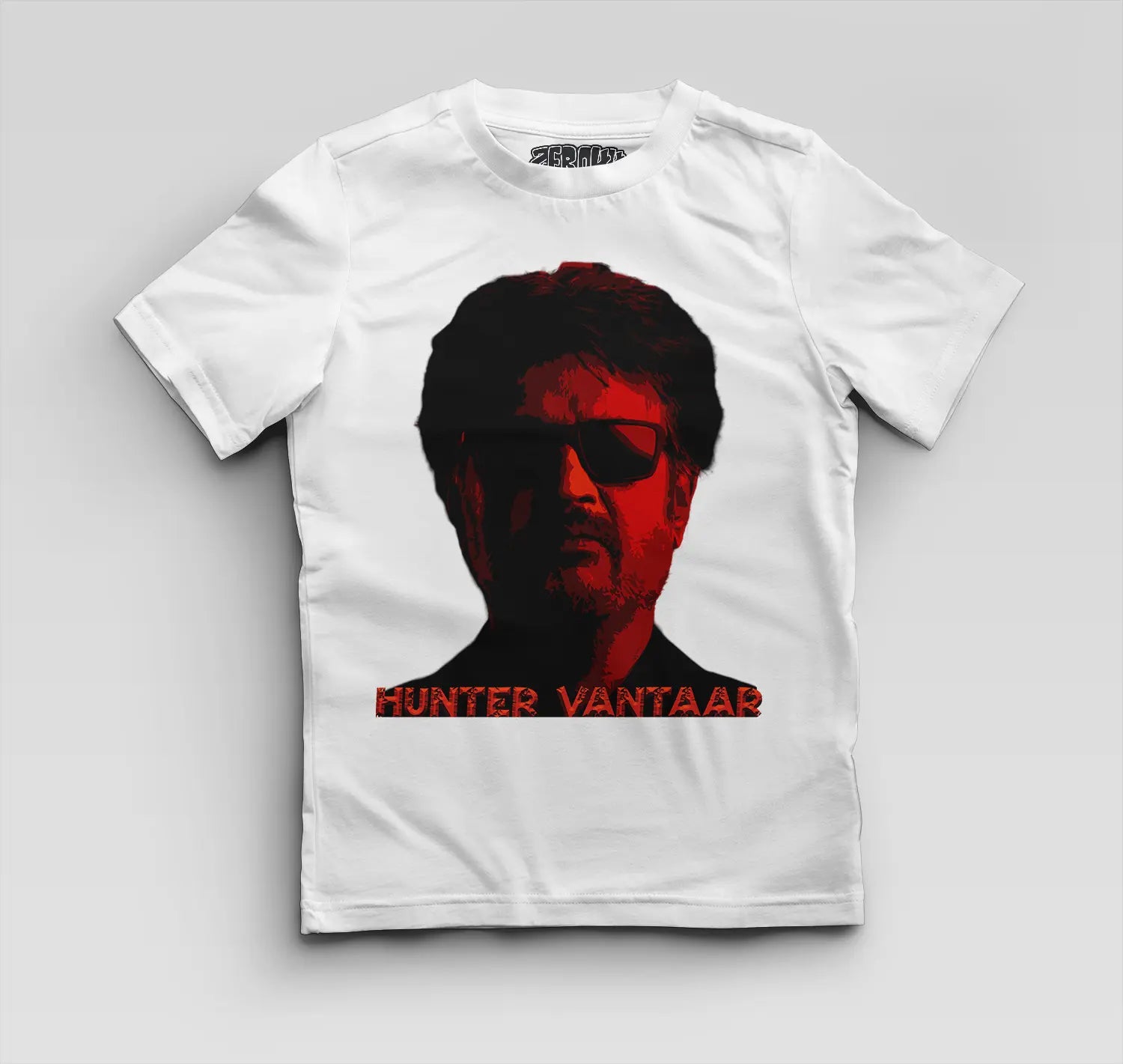 Hunter Vantaar Boys Round Neck T-Shirt in White Color
