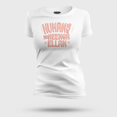 Humans Ah Da Neenga Ellam? Women's T-Shirt in White Color