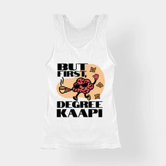 But First Degree Kaapi Women's Tank Top in White Color