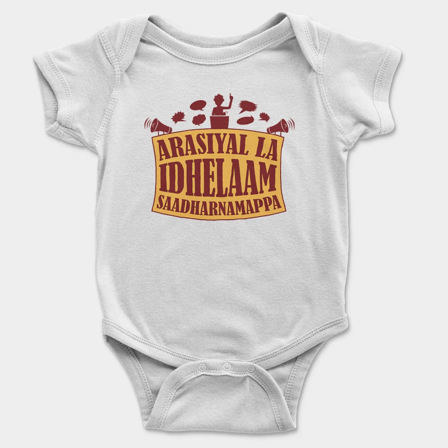 Arasiyal La Idhellam Saadharnamappa Onesie/Romper in White Color