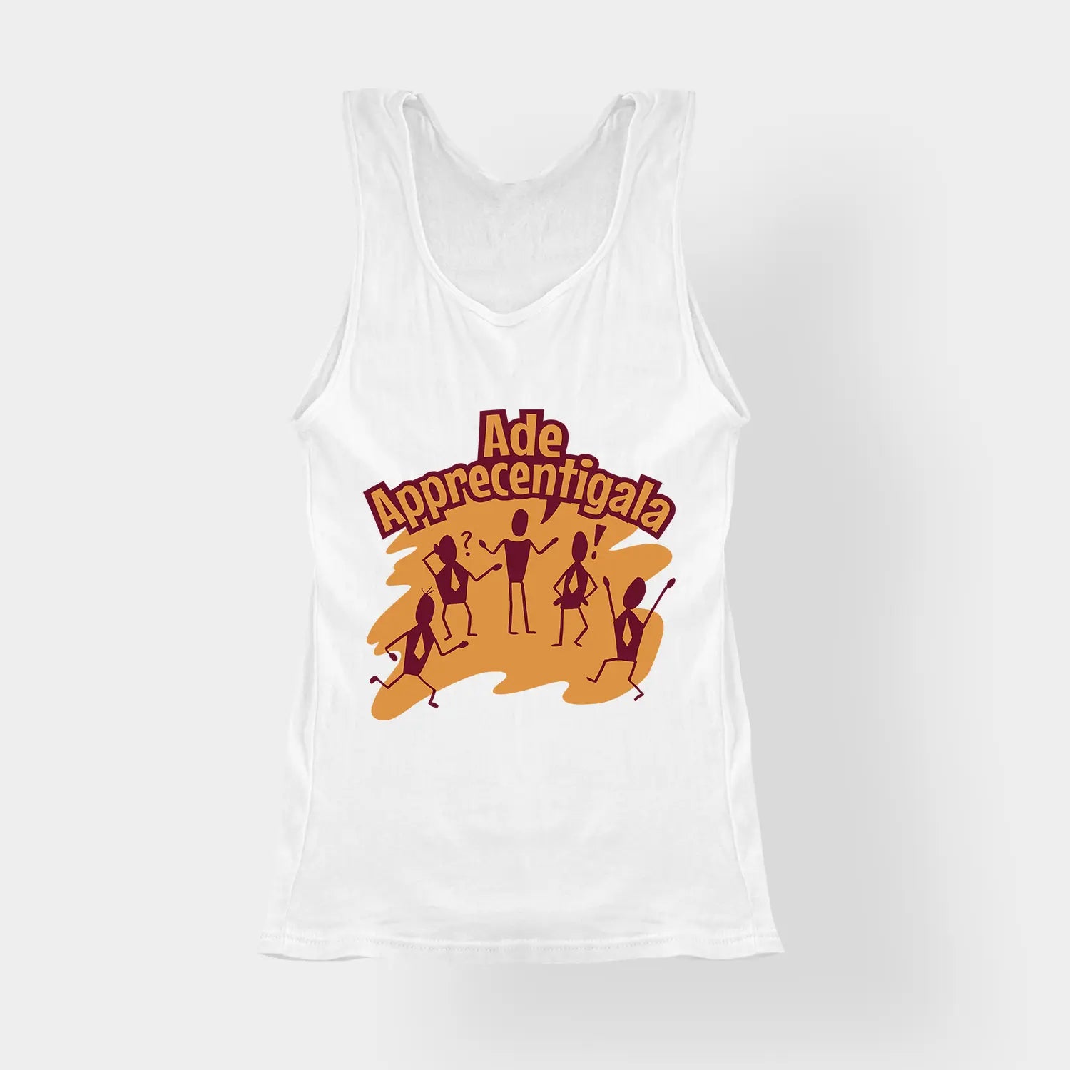 Ade Apprecentingala Women's Tank Top in White Color