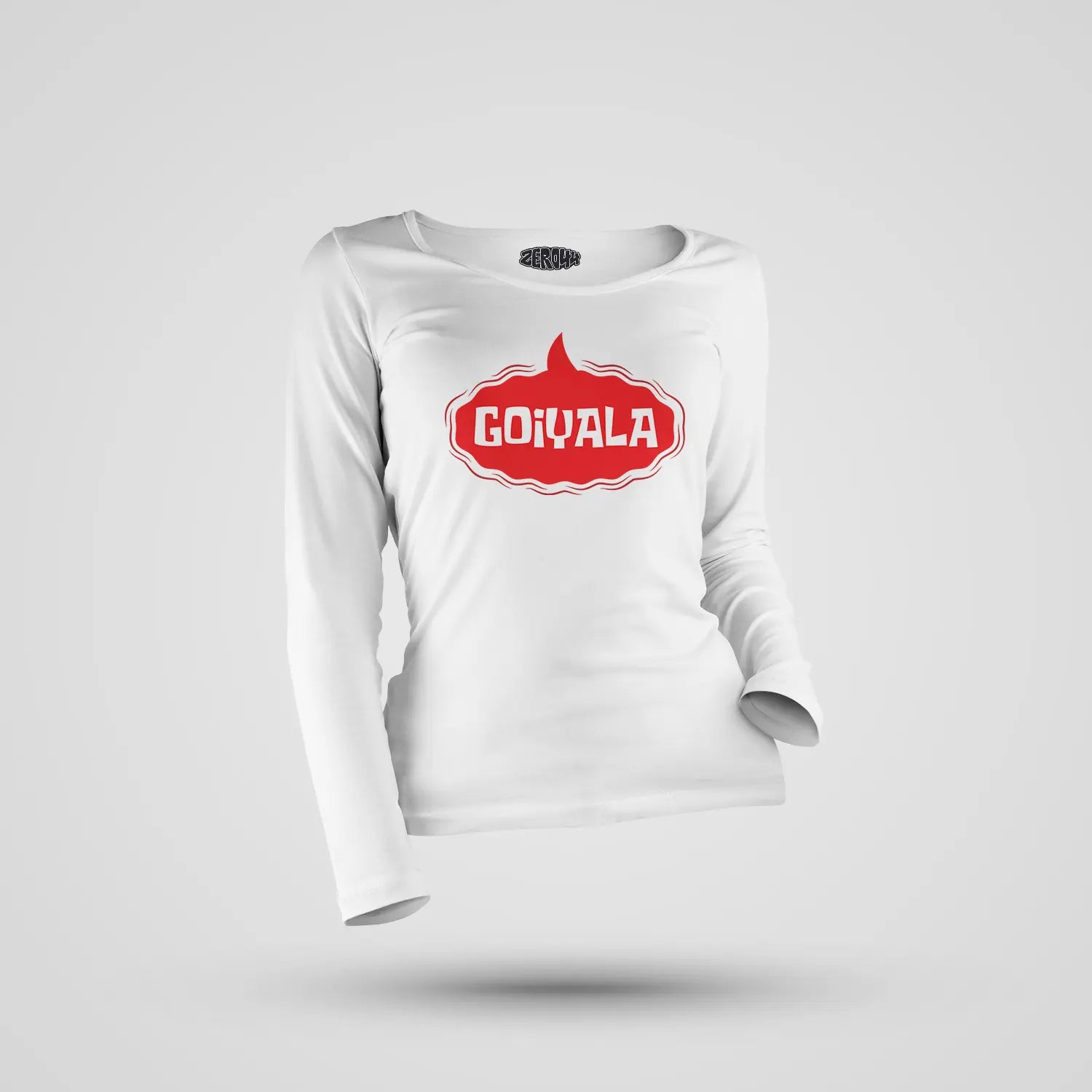 Goiyala Women's Long Sleeve T-Shirt in White Color