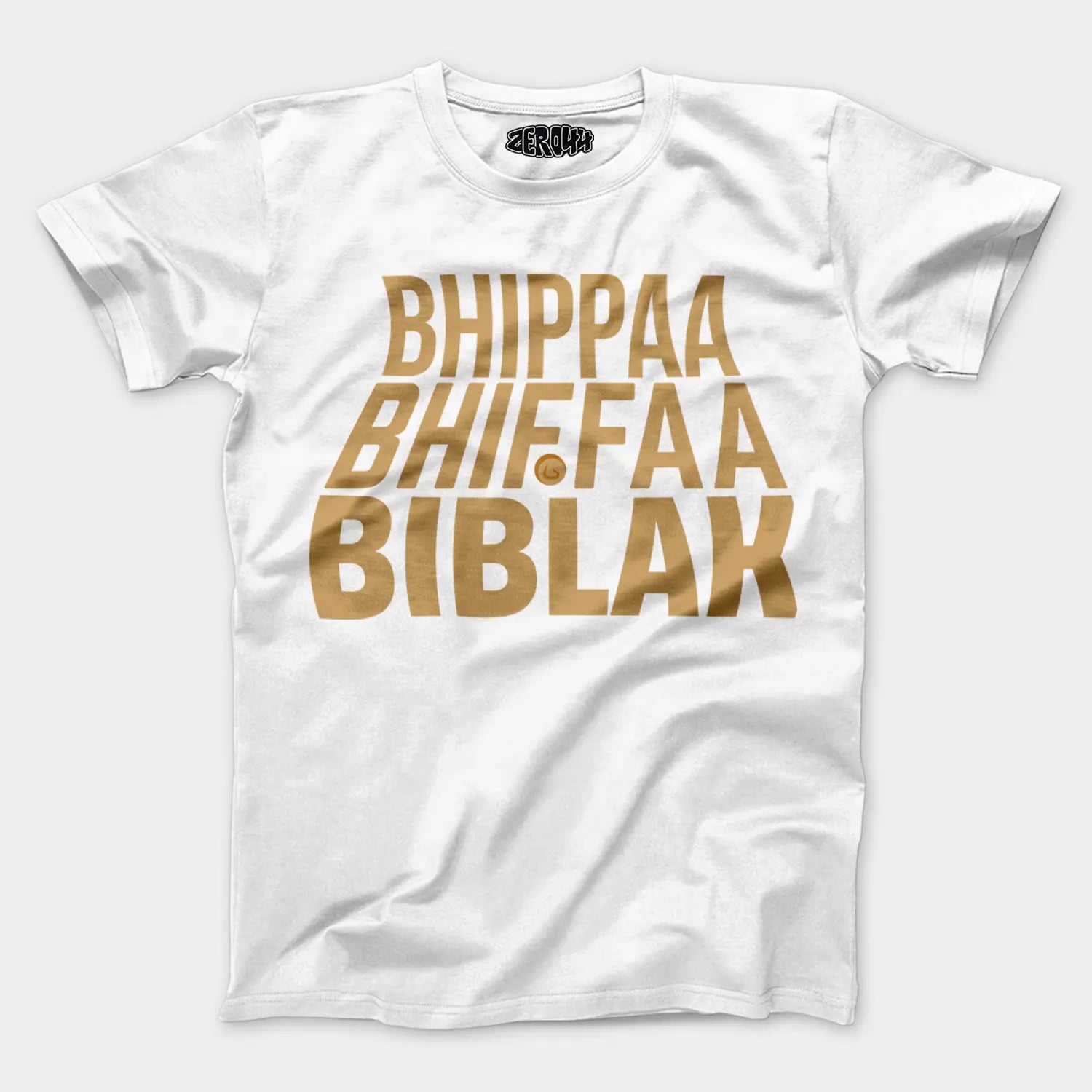 Bhippa Bhiffa Biblak Men/Unisex T-Shirt in White Color