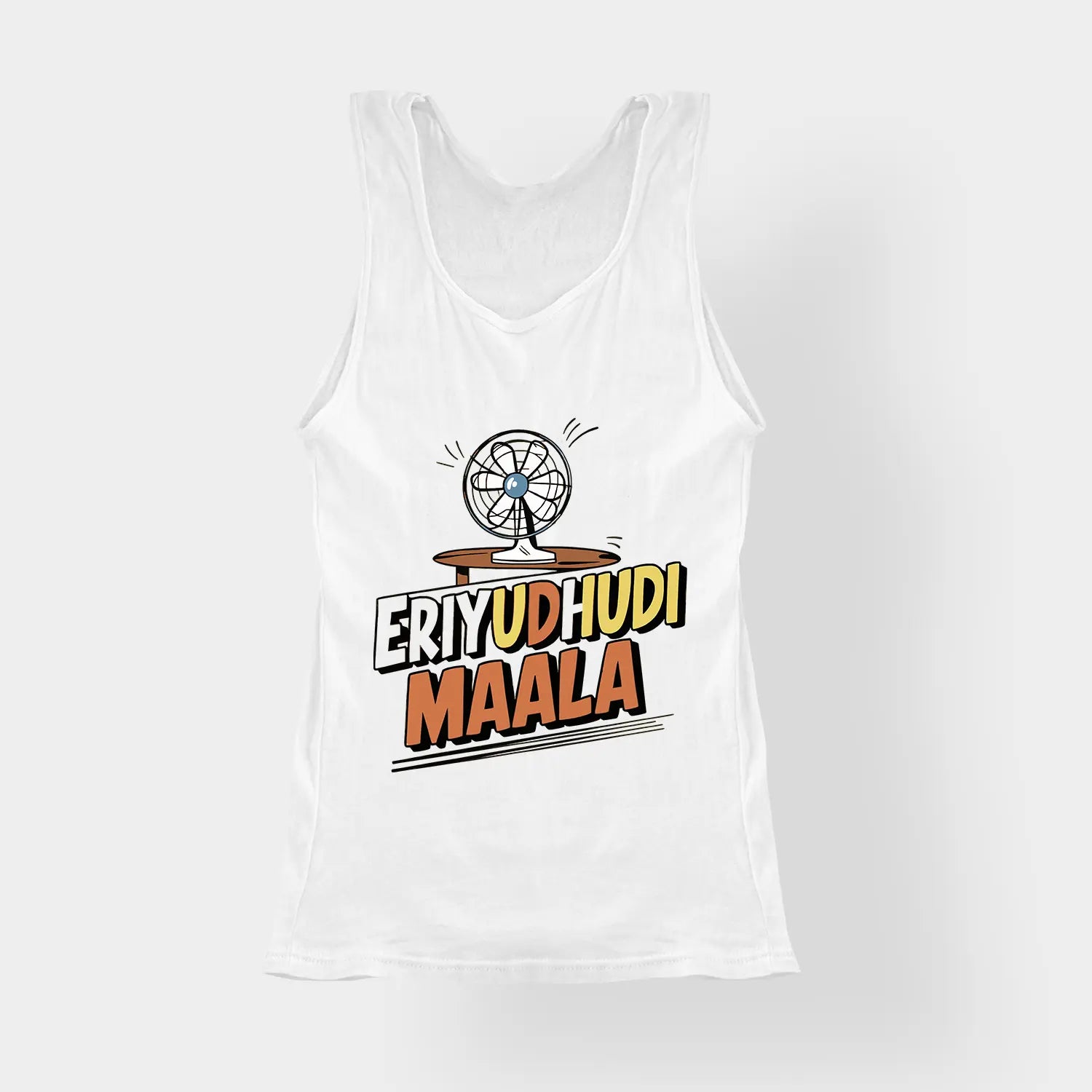 Eriyudhudi Maala Women's Tank Top in White Color