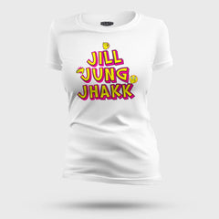 Jill Jung Jhakk Women's T-Shirt in White Color