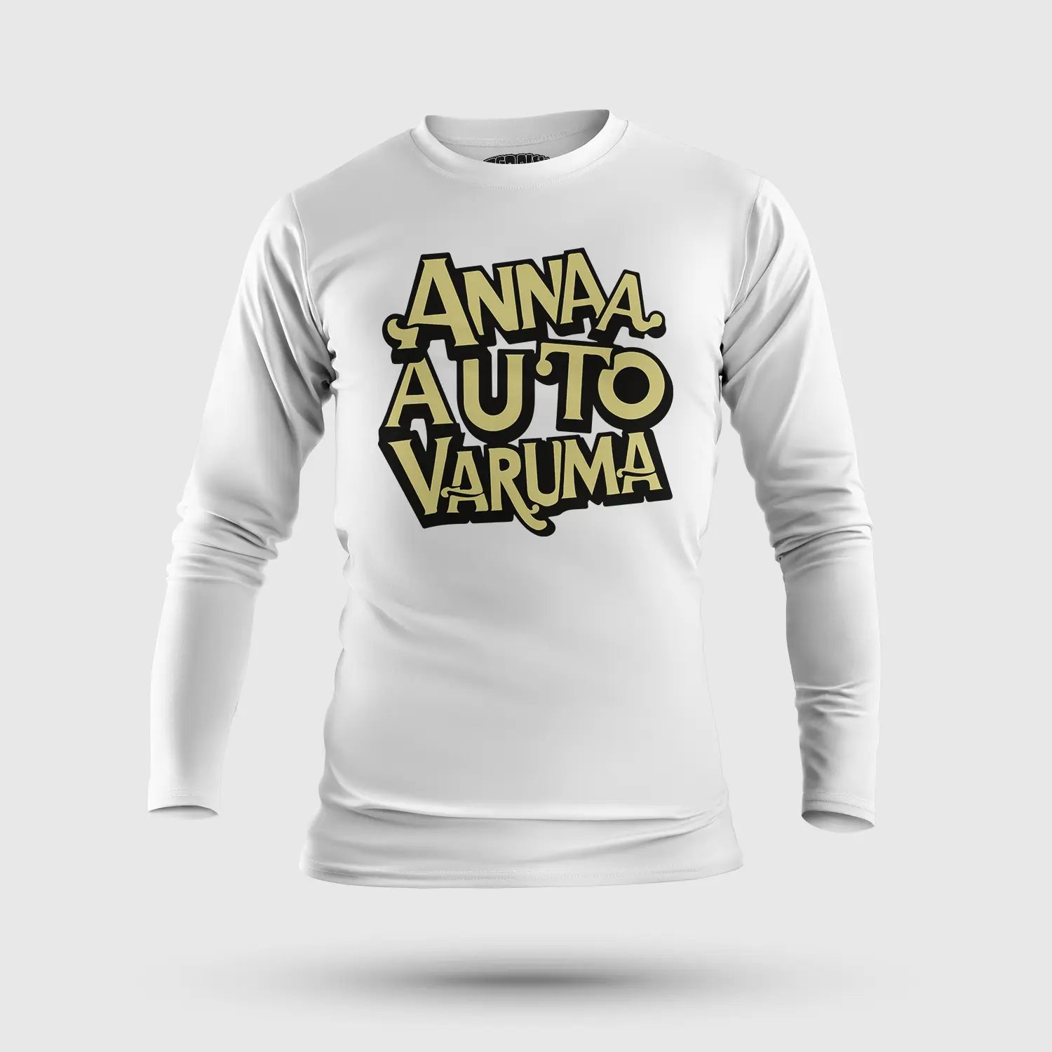 Anna Auto Varuma Men/Unisex Long Sleeve T-Shirt in White Color