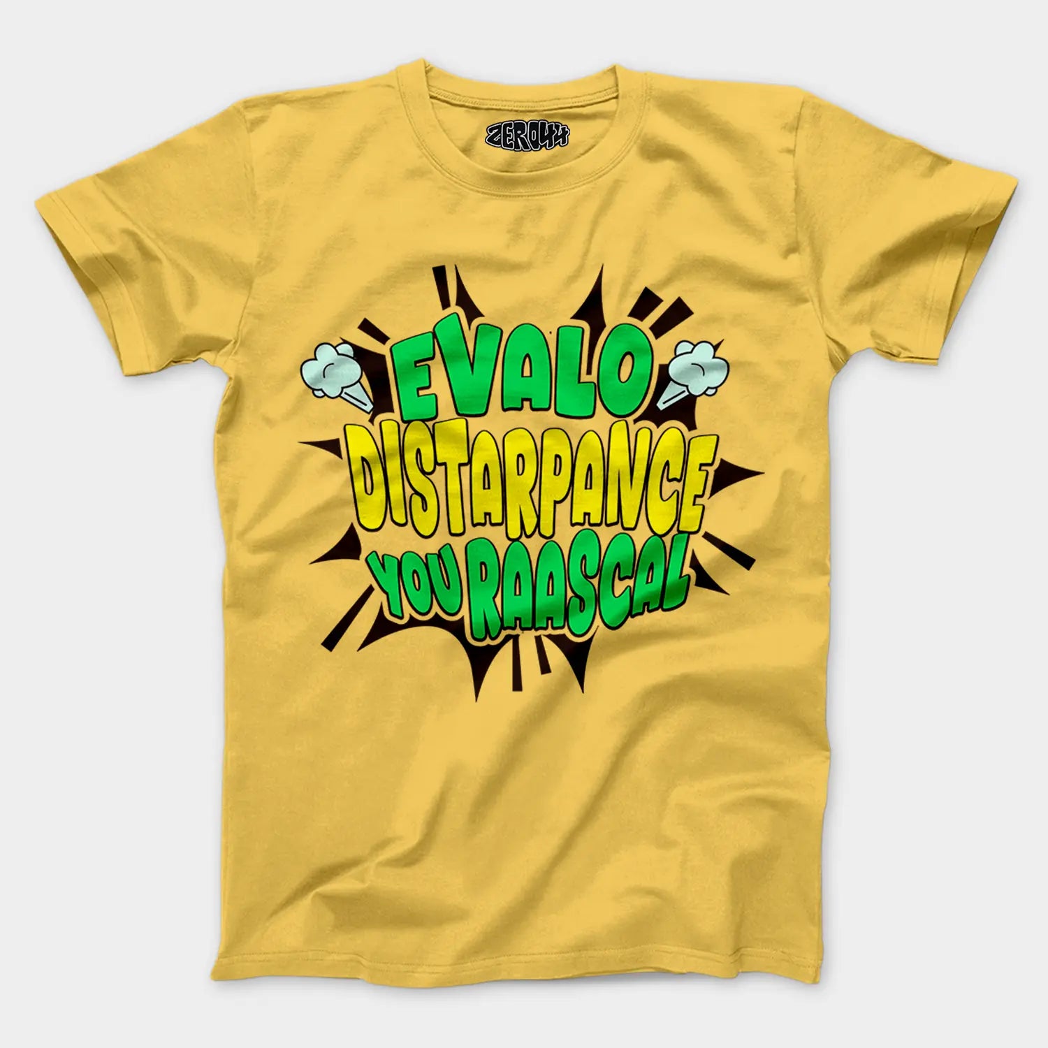 Evalo Distarpance You Raascal Men/Unisex T-Shirt in Yellow Color