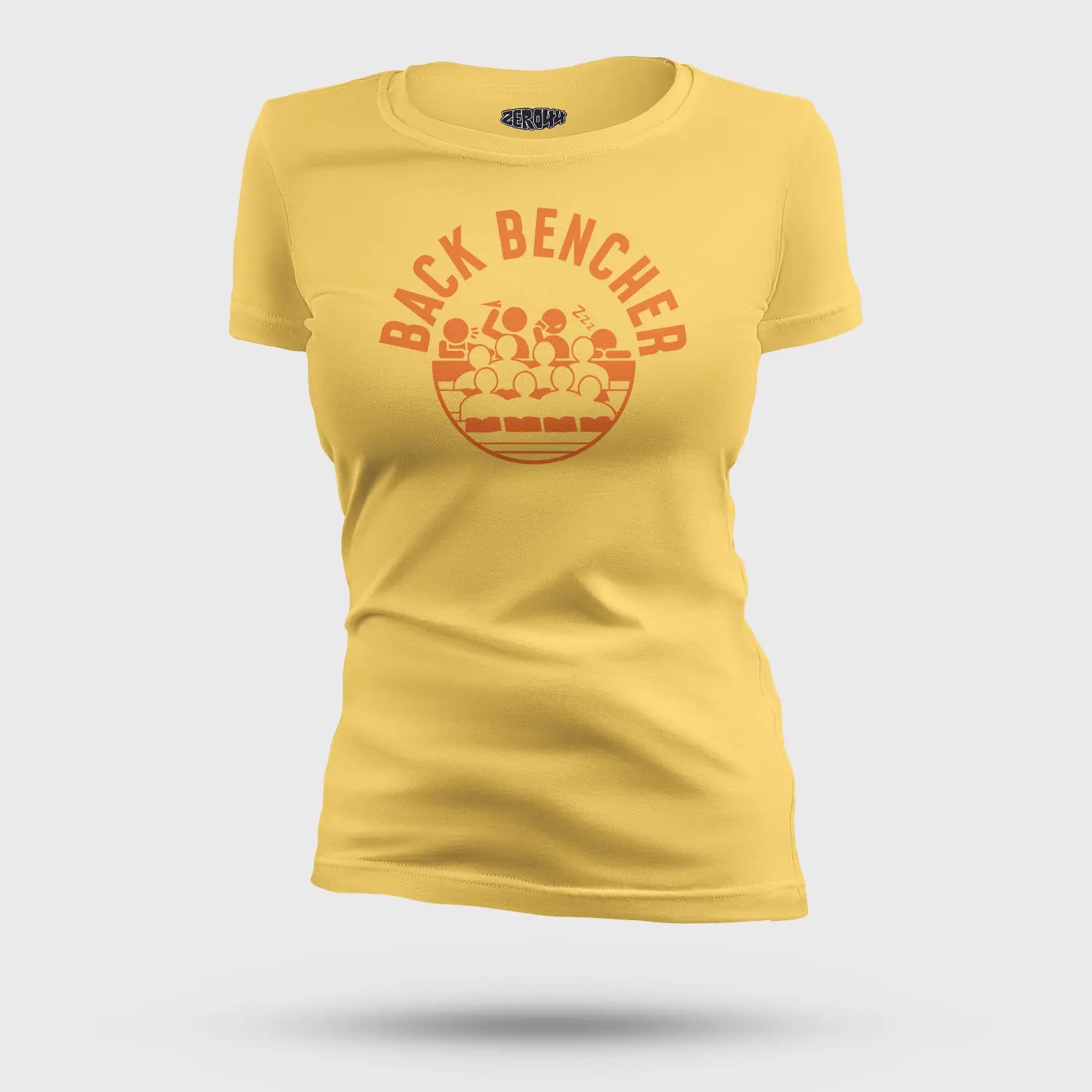 Back Bencher Women's T-Shirt in Yellow Color